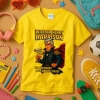 The Presidential Chronicles William Henry Harrison Kids T-Shirt thumb 3