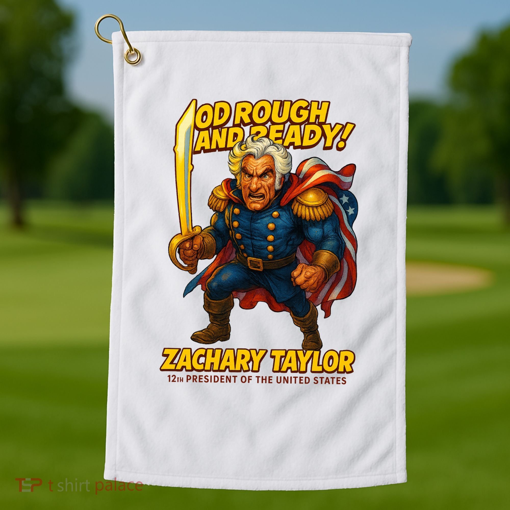 The Presidential Chronicles Zachary Taylor Golf Towel