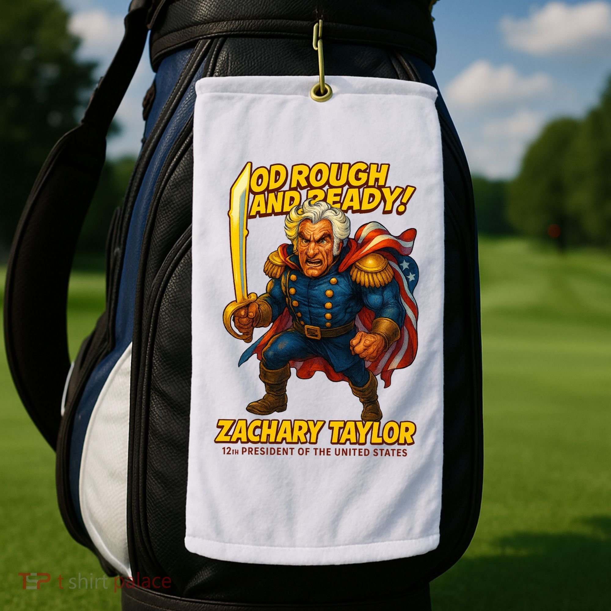 The Presidential Chronicles Zachary Taylor Golf Towel