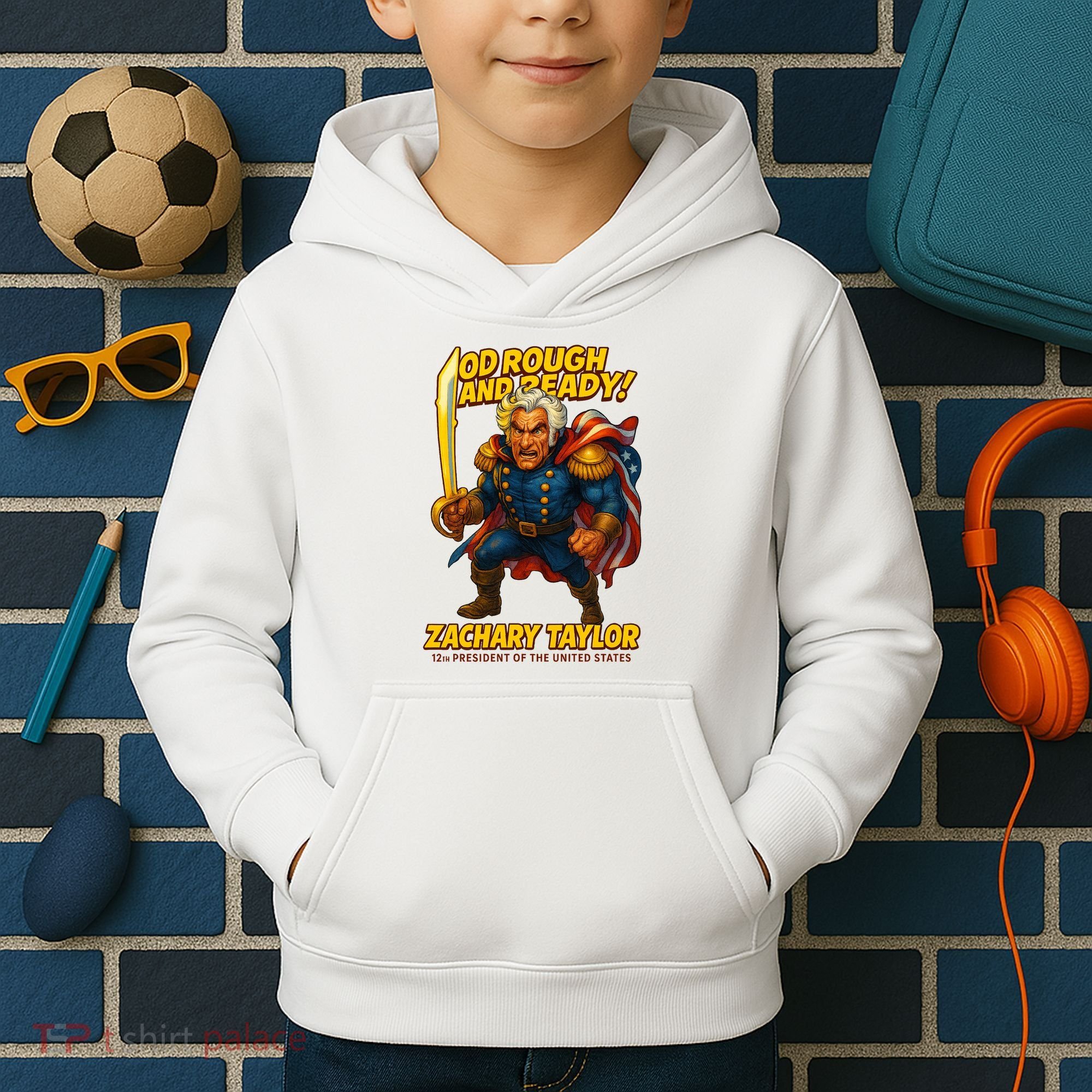 The Presidential Chronicles Zachary Taylor Kids Hoodie