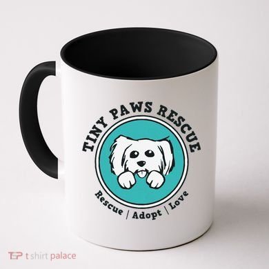 Tiny Paws Dog Logo Coffee Mug