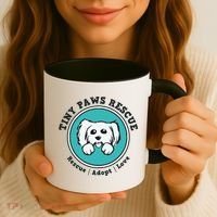 Tiny Paws Dog Logo Coffee Mug thumb 3