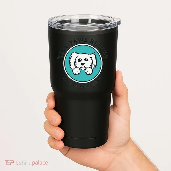 Tiny Paws Dog Logo Tumbler