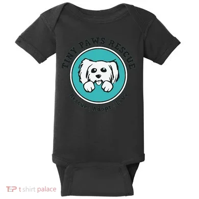 Tiny Paws Dog Logo Baby Bodysuit