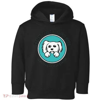 Tiny Paws Dog Logo Toddler Hoodie