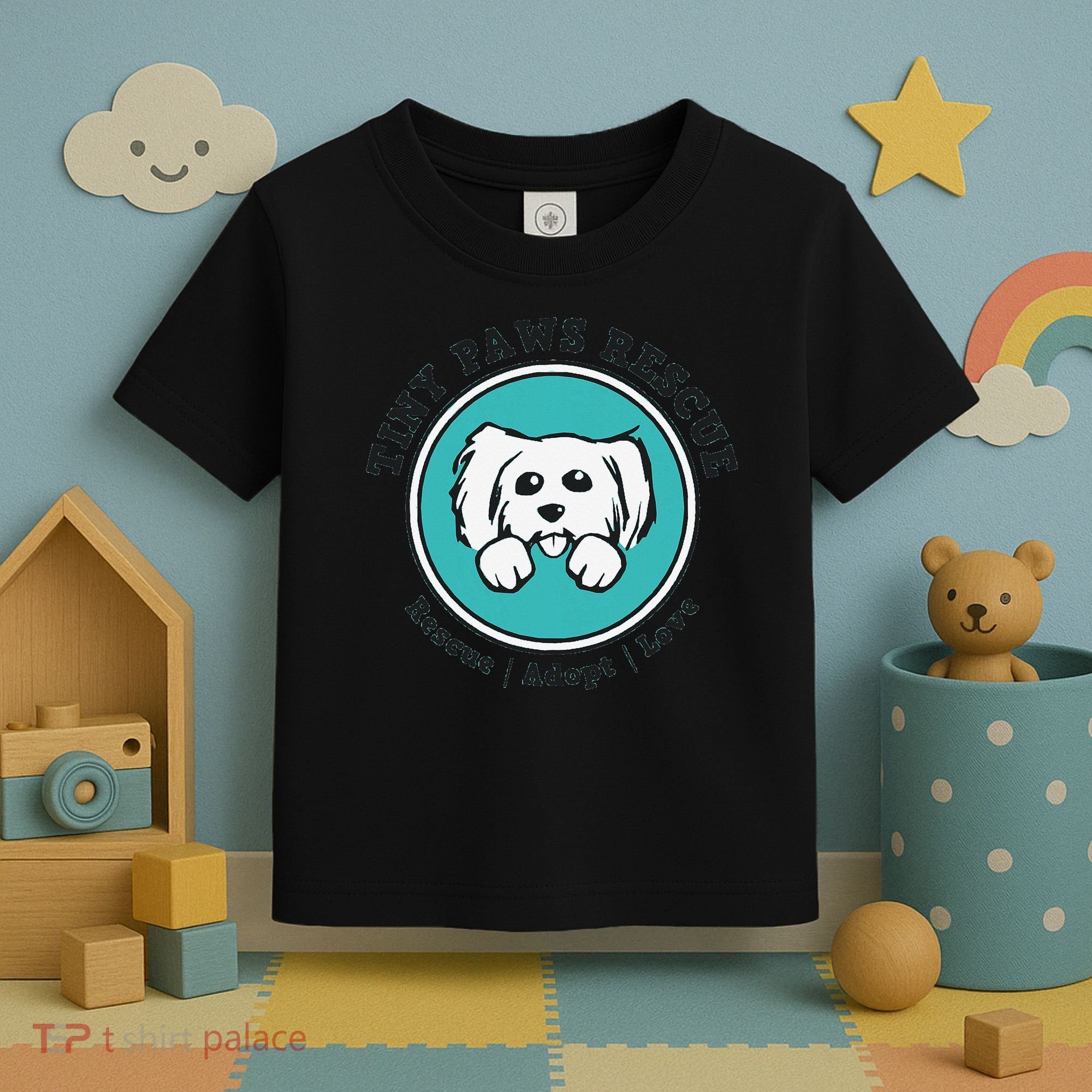Tiny Paws Dog Logo Toddler T-Shirt