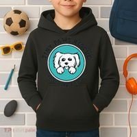 Tiny Paws Dog Logo Kids Hoodie thumb 2