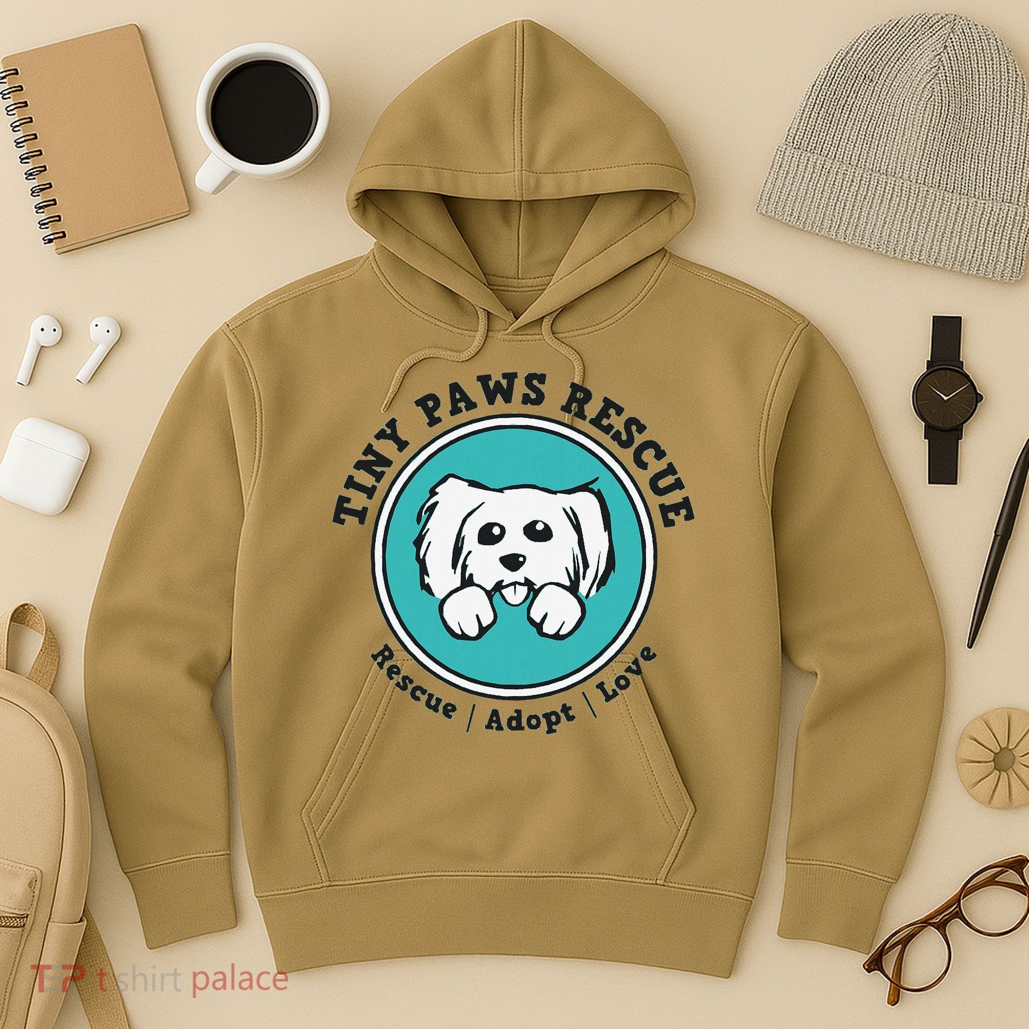 Tiny Paws Dog Logo Hoodie