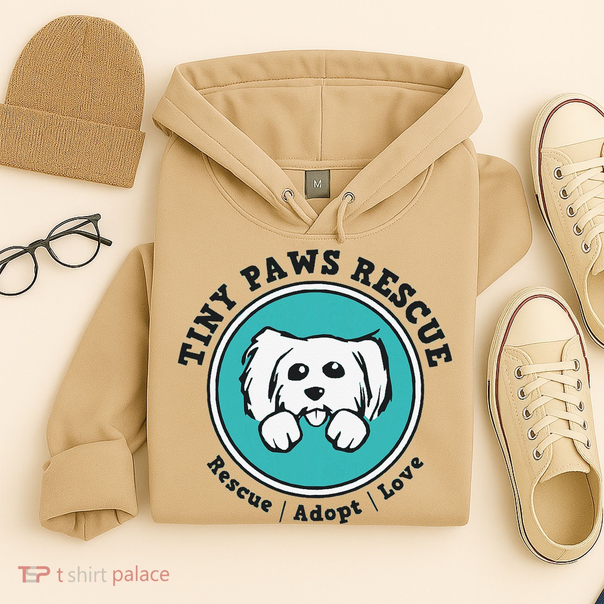 Tiny Paws Dog Logo Hoodie