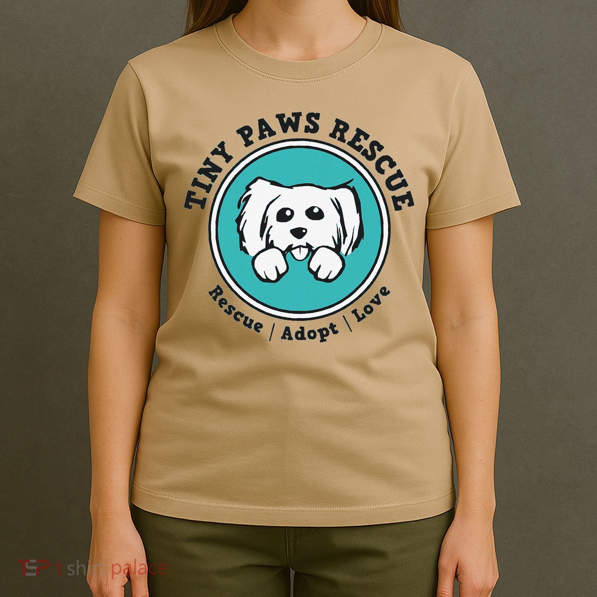 Tiny Paws Dog Logo T-Shirt