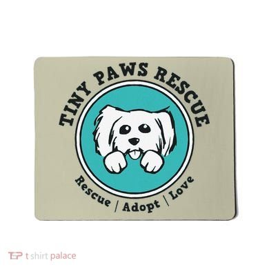 Tiny Paws Dog Logo Mousepad