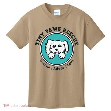Tiny Paws Dog Logo Kids T-Shirt