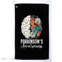 Tulip ParkinsonS Disease Awareness April Month Support Gift Golf Towel thumb 0