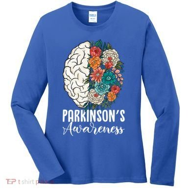 Tulip ParkinsonS Disease Awareness April Month Support Gift Women's Long Sleeve Shirt