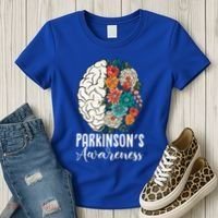 Tulip ParkinsonS Disease Awareness April Month Support Gift Women's T-Shirt thumb 3