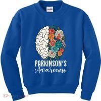 Tulip ParkinsonS Disease Awareness April Month Support Gift Kids Sweatshirt thumb 0