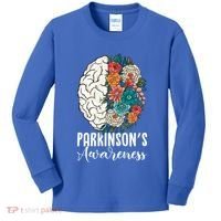 Tulip ParkinsonS Disease Awareness April Month Support Gift Kids Long Sleeve Shirt thumb 0
