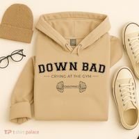 Tortured Poets Down Bad Crying At The Gym Hoodie thumb 4