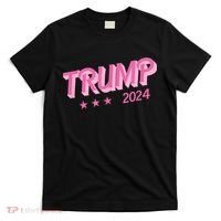 Trump Pink Donald Trump 2024 Us Election Funny Pink Girly T-Shirt thumb 0