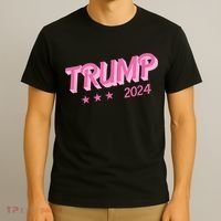 Trump Pink Donald Trump 2024 Us Election Funny Pink Girly T-Shirt thumb 3