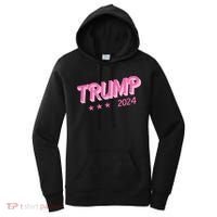 Trump Pink Donald Trump 2024 Us Election Funny Pink Girly Women's Hoodie thumb 0