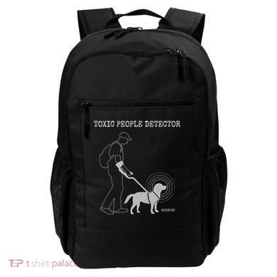 Toxic People Detector Funny Backpack