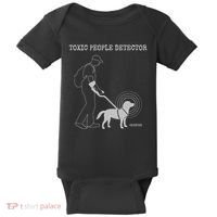 Toxic People Detector Funny Baby Bodysuit thumb 0