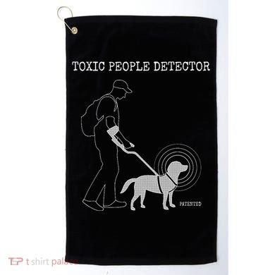 Toxic People Detector Funny Golf Towel