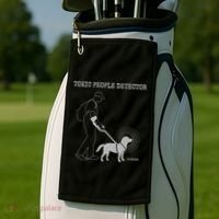 Toxic People Detector Funny Golf Towel thumb 2