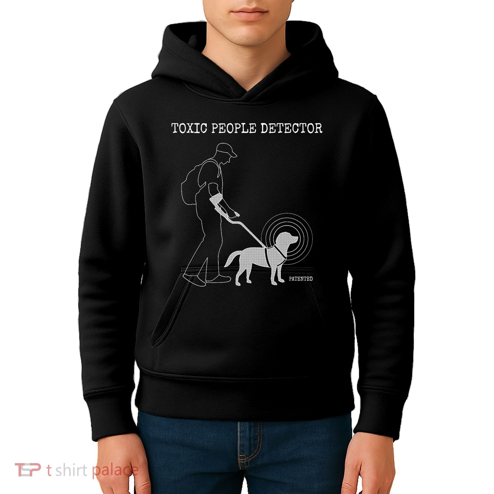 Toxic People Detector Funny Kids Hoodie