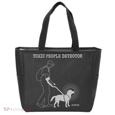 Toxic People Detector Funny Tote Bag