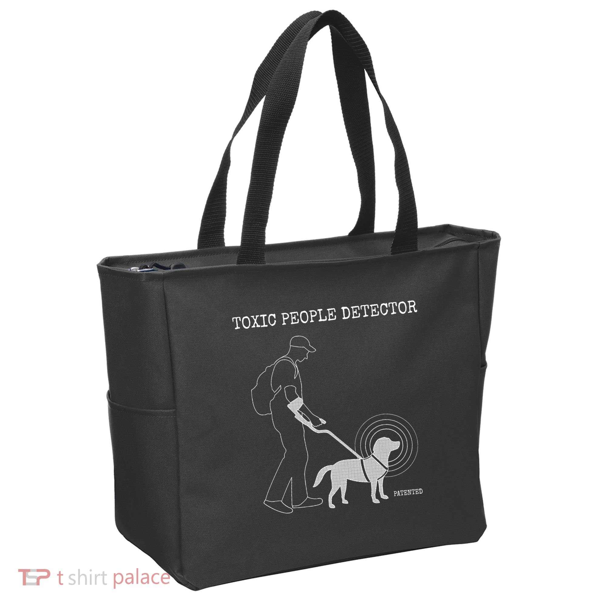 Toxic People Detector Funny Tote Bag