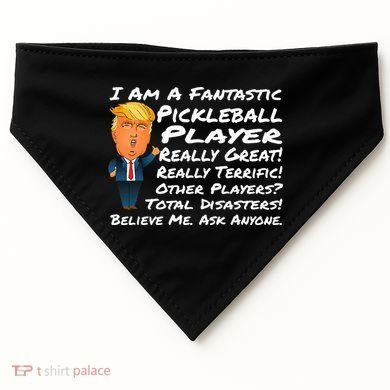 Trump Pickleball Design USA-Made Doggie Bandana