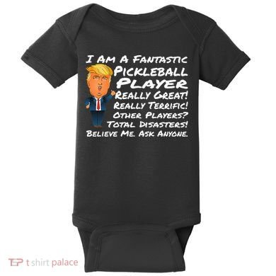 Trump Pickleball Design Baby Bodysuit