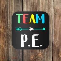 Team P E School Teacher PE Teacher Strong Physical Teacher Coaster thumb 0
