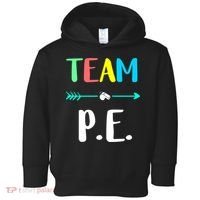 Team P E School Teacher PE Teacher Strong Physical Teacher Toddler Hoodie thumb 0
