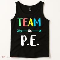 Team P E School Teacher PE Teacher Strong Physical Teacher Tank Top thumb 2