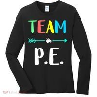 Team P E School Teacher PE Teacher Strong Physical Teacher Women's Long Sleeve Shirt thumb 0
