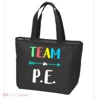 Team P E School Teacher PE Teacher Strong Physical Teacher Tote Bag thumb 3