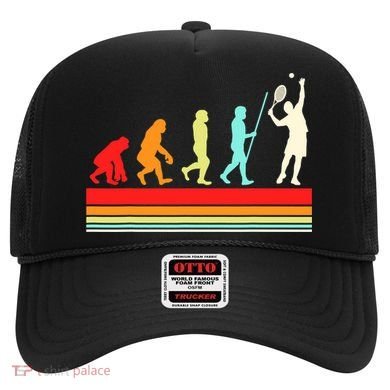 Tennis Player Evolution Retro Vintage Color Hat