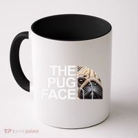 The Pug Face Dog Funny Pug Coffee Mug thumb 0