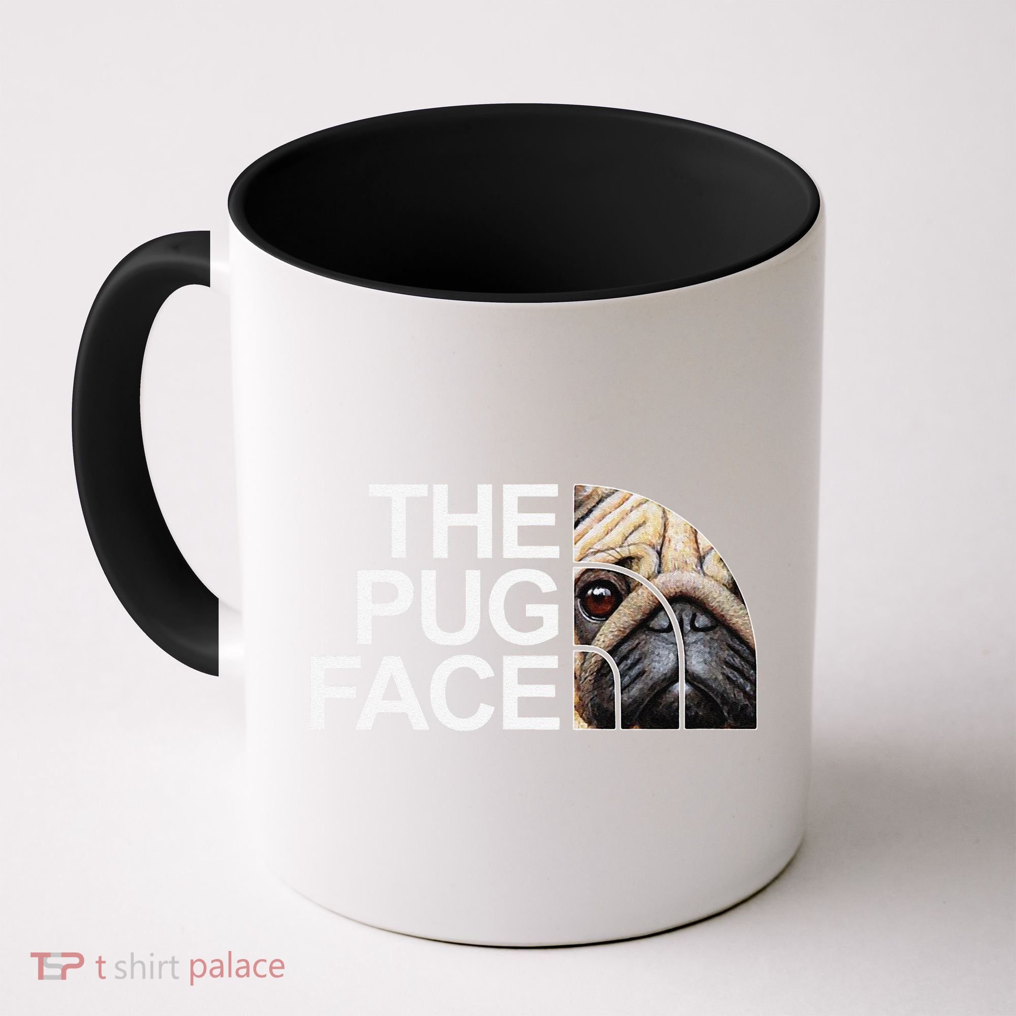 The Pug Face Dog Funny Pug Coffee Mug