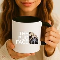 The Pug Face Dog Funny Pug Coffee Mug thumb 3