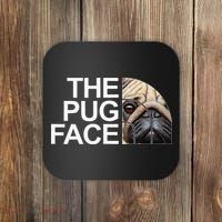The Pug Face Dog Funny Pug Coaster thumb 0