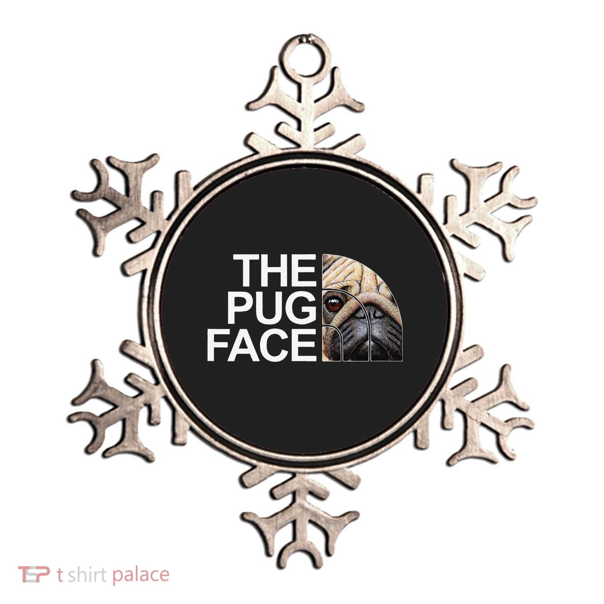 The Pug Face Dog Funny Pug Ornament