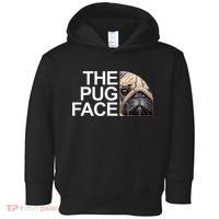 The Pug Face Dog Funny Pug Toddler Hoodie thumb 0