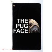 The Pug Face Dog Funny Pug Golf Towel thumb 0