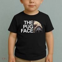 The Pug Face Dog Funny Pug Toddler T-Shirt thumb 2