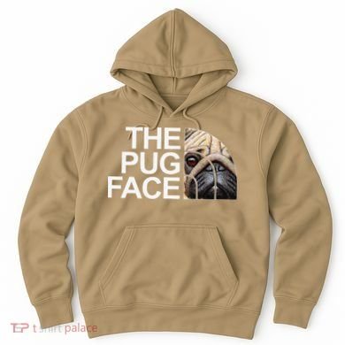 The Pug Face Dog Funny Pug Hoodie