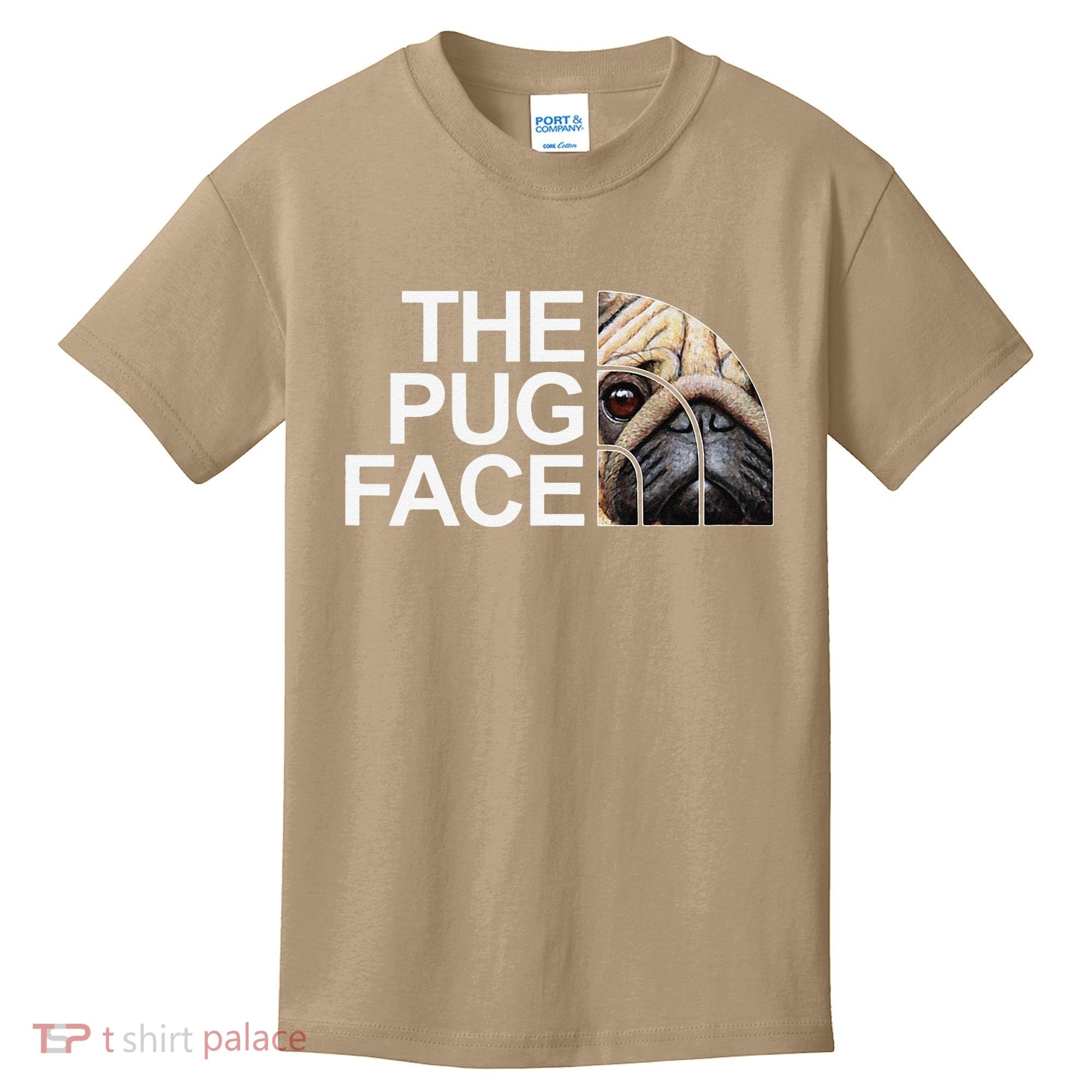 The Pug Face Dog Funny Pug Kids T-Shirt